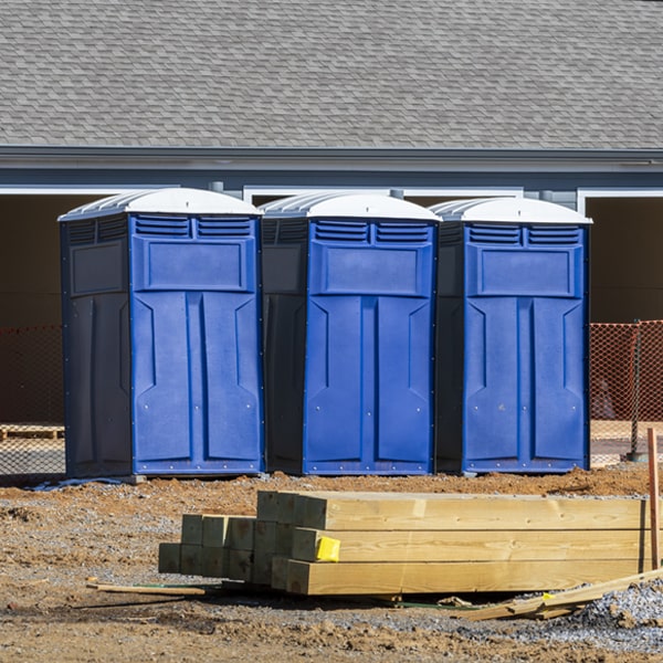 what is the maximum capacity for a single porta potty in Harlan KY